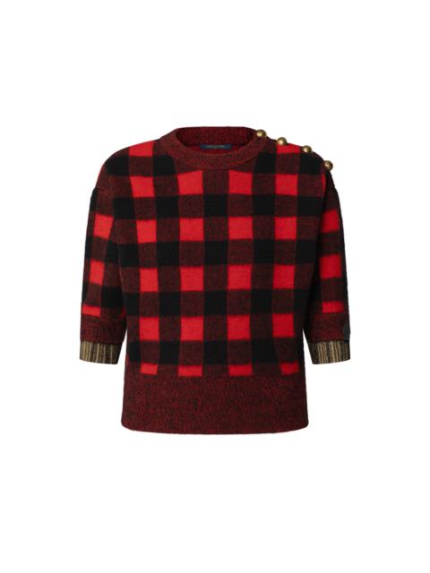 Louis Vuitton Graphic Check Knit Top