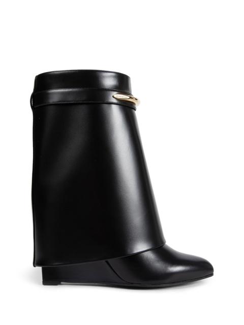 Givenchy Shark Pinch Leather Ankle Boots