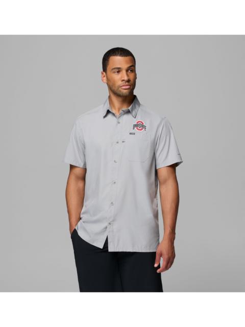 Columbia Men's Collegiate PFG Slack Tide Camp Shirt - Ohio State