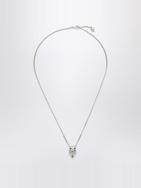 Alexander McQueen SKULL NECKLACE IN PALLADIUM