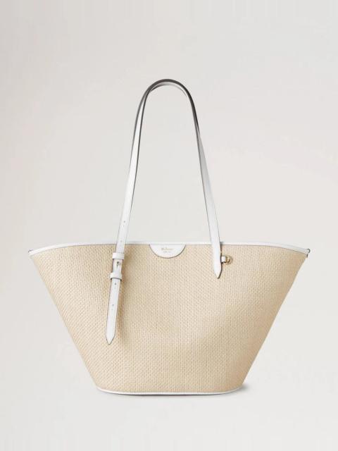 Mulberry Basket Tote White Raffia