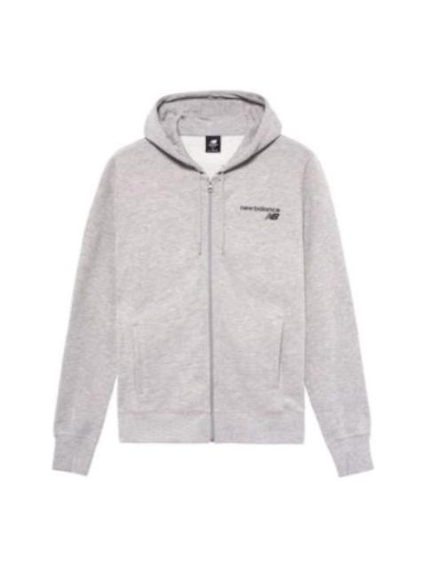 New Balance Classic Core ZHD Hooded Jacket 'Grey' MJ03907-AG