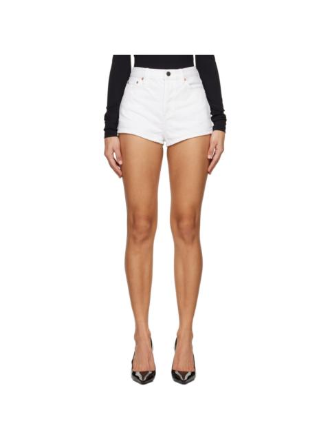 WARDROBE.NYC White Five-Pocket Denim Shorts
