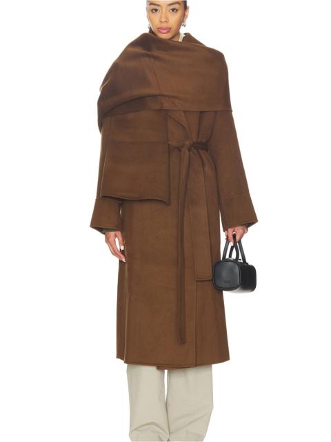 NICHOLAS Candice Scarf Double Wool Long Coat