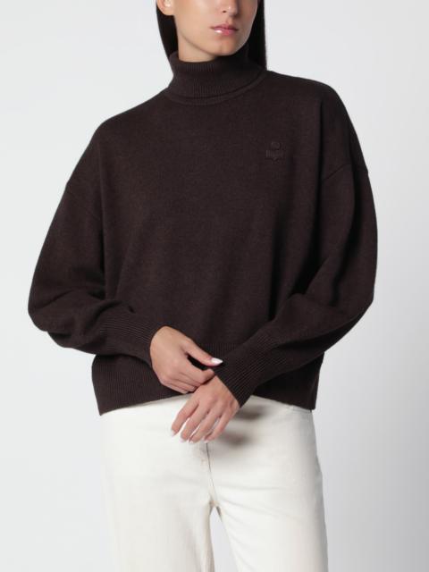 Isabel Marant Étoile Nasha Chocolate Cotton-Wool Turtleneck