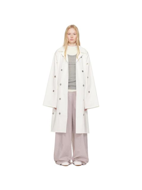 SOFIE D'HOORE Off-White Chesterfield Coat