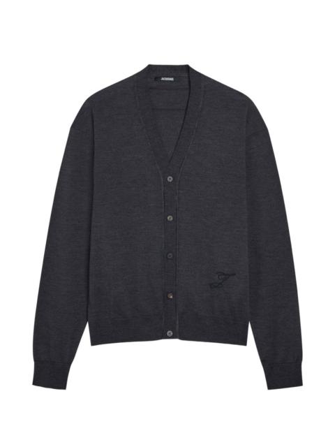 JACQUEMUS logo-embroidered cardigan