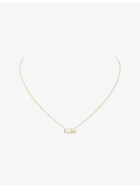 MESSIKA Move Uno 18ct Gold And 0.02ct Diamond Necklace