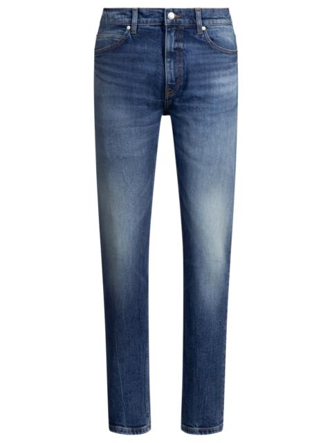HUGO SLIM-FIT JEANS IN DARK-BLUE COMFORT-STRETCH DENIM
