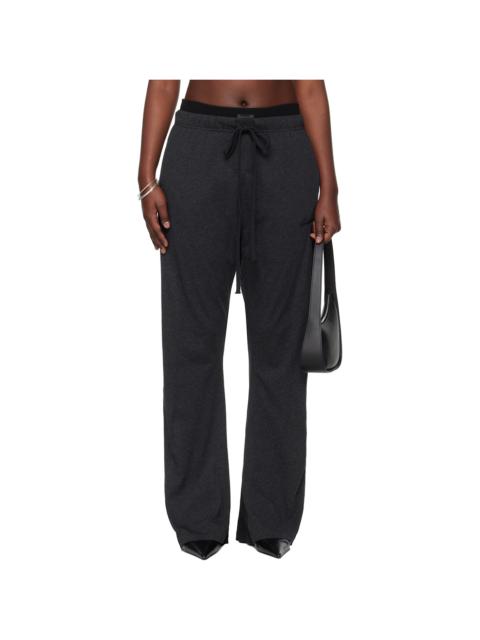 ESSENTIALS Gray Holiday Jersey Flare Lounge Pants