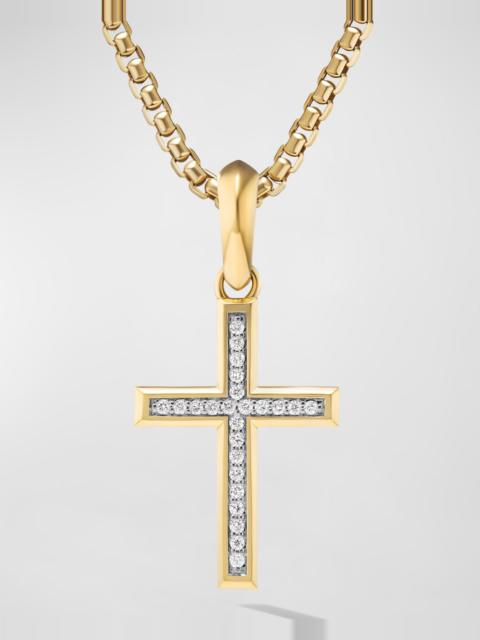 DAVID YURMAN Men's Cross Pendant in 18K Gold, 24mm