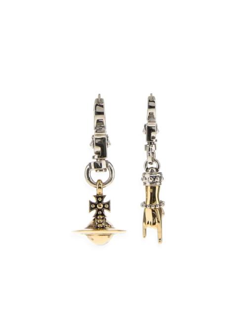Vivienne Westwood Anatoly Orb and hand-motif earrings