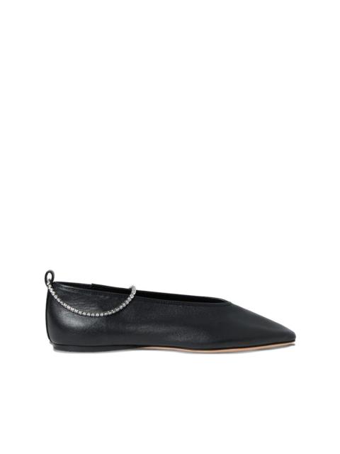 LOEFFLER RANDALL Emery crystal-strap ballet flats
