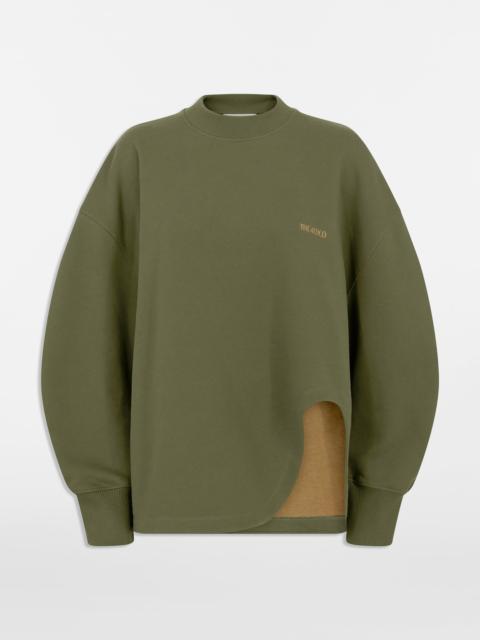 THE ATTICO FOREST GREEN SWEATSHIRT
