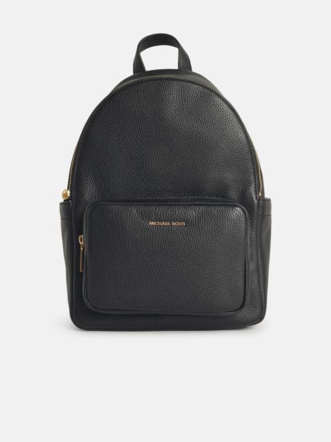 MICHAEL KORS 'TANNER' MEDIUM BACKPACK IN BLACK HAMMERED LEATHER