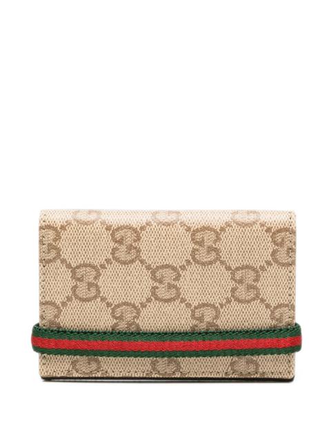 GUCCI Gucci GG Supreme Web Cardholder