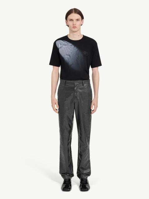 MM6 Maison Margiela Shiny coated linen trousers