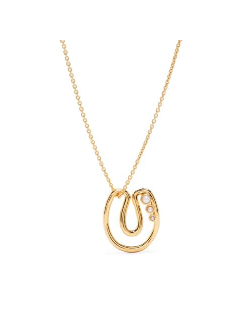 MISSOMA U-letter pendant chain-link necklace