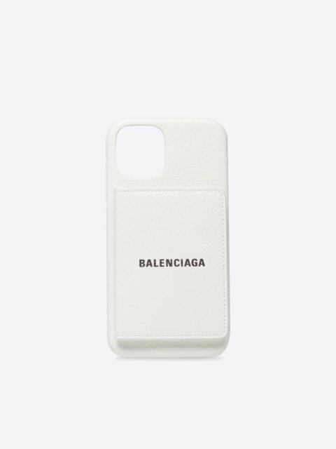 BALENCIAGA Men's Cash Phone Case  in White