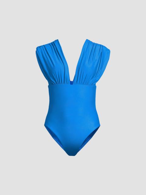 KOBI HALPERIN Women's Joy Ruched One-Piece Swimsuit - Blue