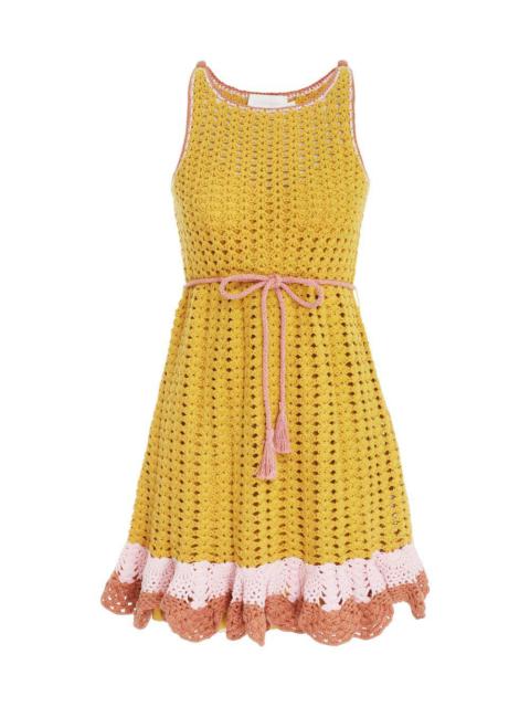 Zimmermann LAUREL CROCHET MINI DRESS