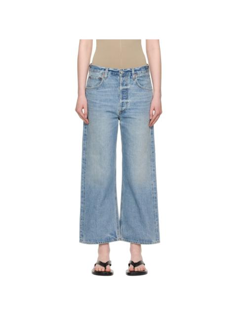 Citizens of Humanity Blue Gaucho Vintage Wide Leg Jeans