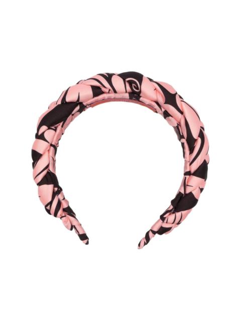 La DoubleJ graphic-print headband