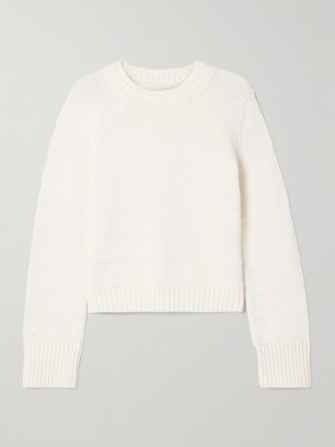 LA LIGNE Jill Striped Cotton Sweater