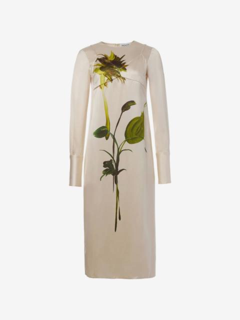Monse deconstructed sunflower-print midi dress