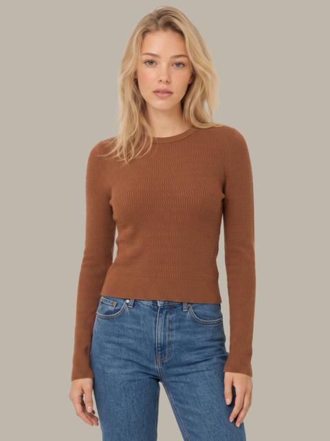 525 america Leni Novelty Rib Ls Crewneck