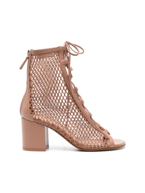 Gianvito Rossi open-knit lace-up sandals