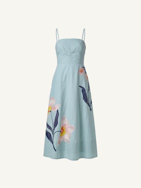 Cleobella RILEY ANKLE DRESS | MORESCO BLUE SURF