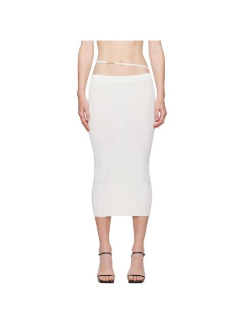 JACQUEMUS Off-White Les Classiques 'La jupe Pralù' Midi Skirt