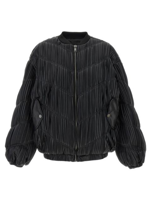 ROTATE Rotate Birger Christensen Pleated Bomber Jacket