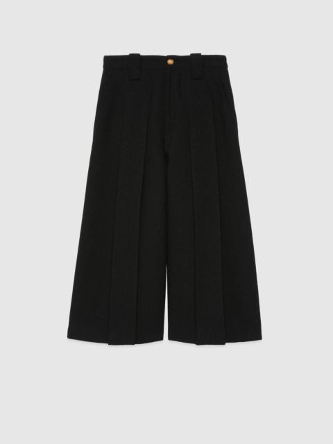 GUCCI Pleated tweed pant