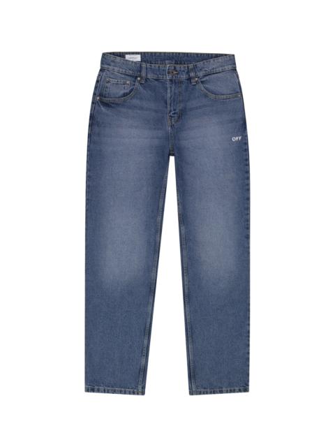 Off-White Spray Diag Jeans "Medium Indigo" 44OWOS26D101 464
