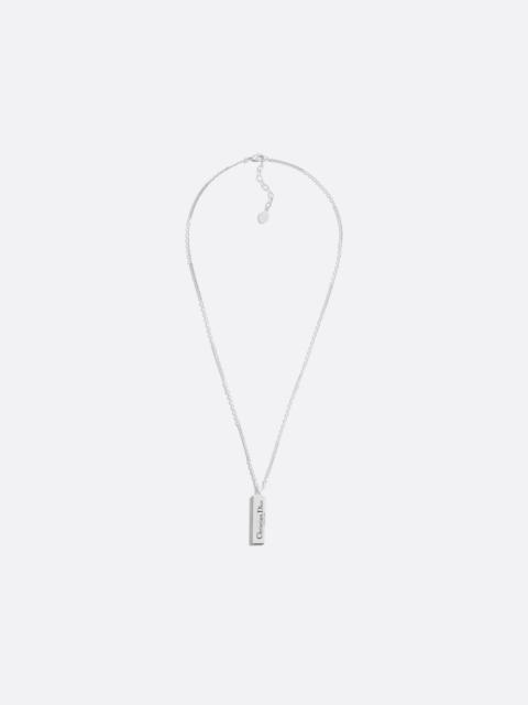 Dior Christian Dior Couture Cut Plate Pendant Necklace