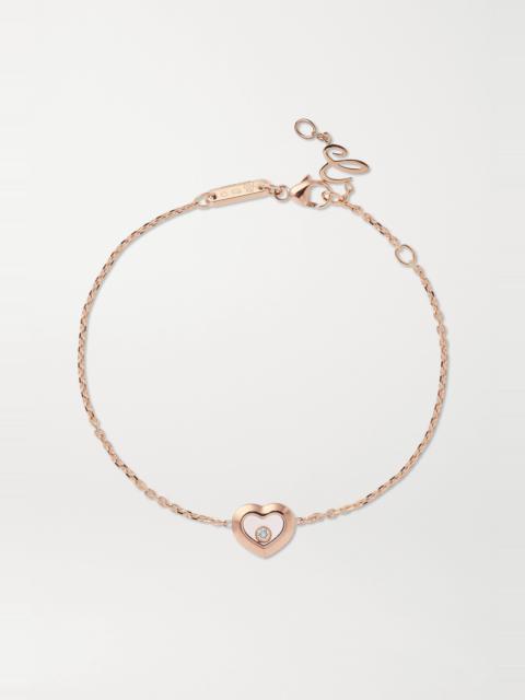 Happy Diamonds 18-karat rose gold diamond bracelet