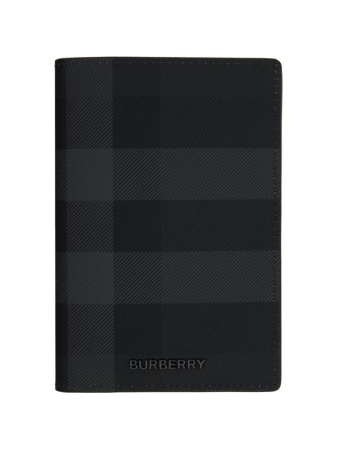 Burberry Black Check Passport Holder