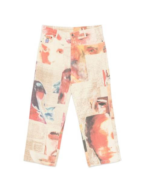 Faces Collage trousers