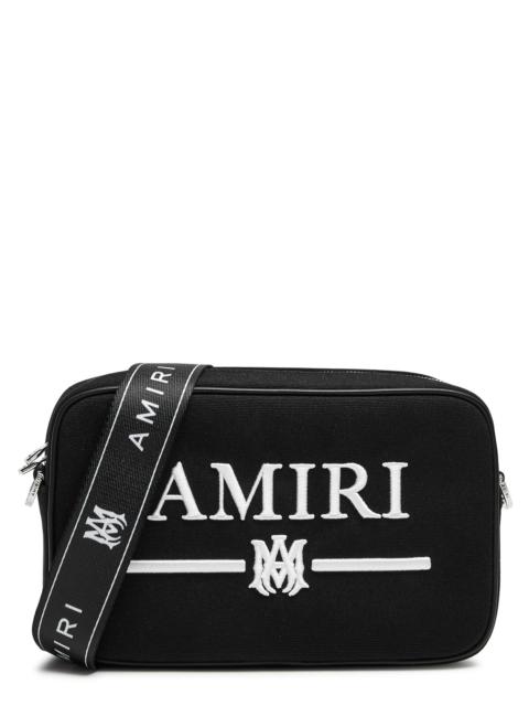 AMIRI MA Bar logo-embroidered canvas cross-body bag