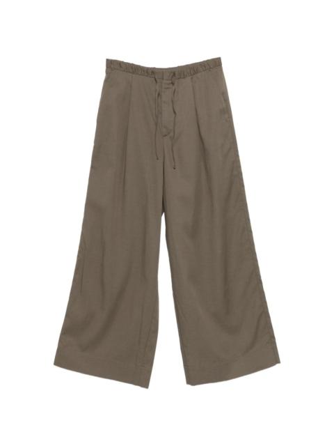 soeur drawstring pleated palazzo pants