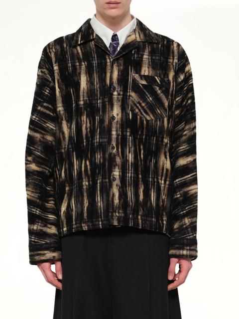 doublet Dust Flocky Pajama Shirt in Black