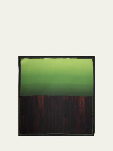 Dries Van Noten Cannabis Patchouli Silk Foulard