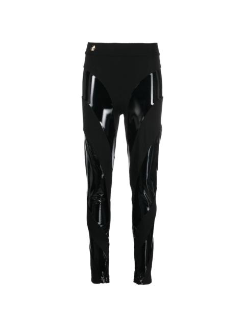 PHILIPP PLEIN contrasting panel leggings