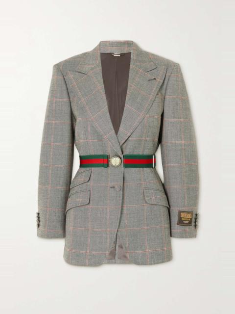 GUCCI Checked wool jacket