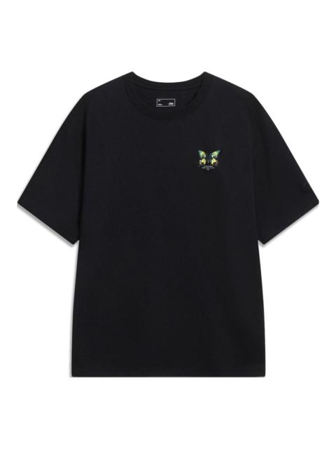 Li-Ning Butterfly Graphic T-shirt 'Black' AHST205-3