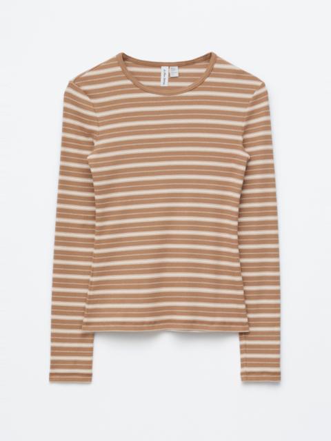 & Other Stories Ribbed Long-Sleeve Top