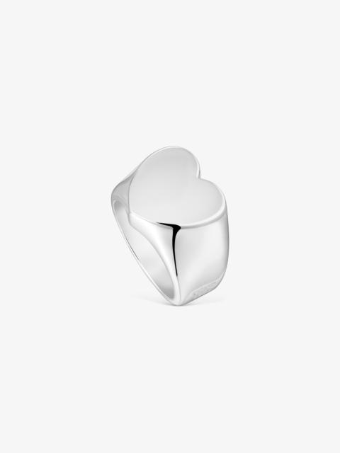 TOUS Silver heart Signet ring Sweet Dolls