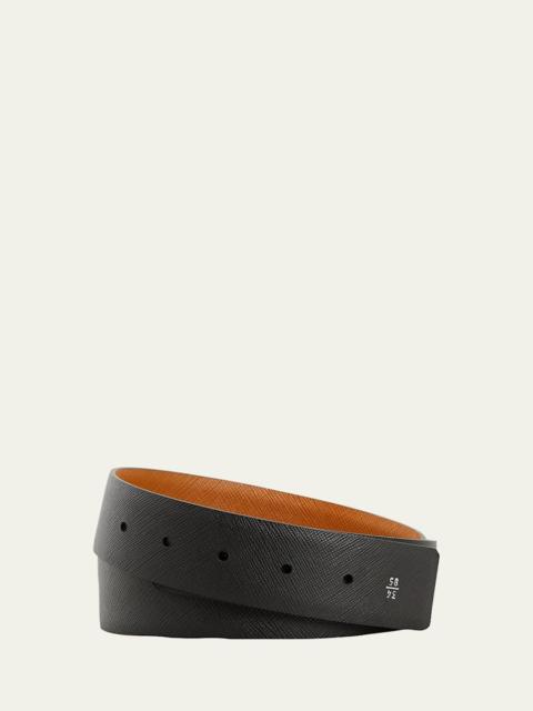 Prada Men's Reversible Saffiano Leather Belt Strap